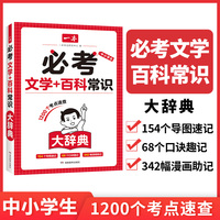 2025一本必考文学百科常识大辞典文学常识漫画思维导图口诀速记考点汇总小升初七八九年级必背中国文化百科知识大全青少年课外读物 开心教育