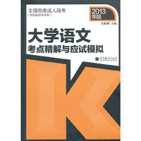 2013大学语文考点精解与应试模拟(专科起点升本科)