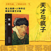 伟大画家：梵高（天才与疯子。纸上画廊+人物传记，精装珍藏艺术集。看懂名画，了解画家的一生）