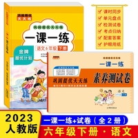 巩固提优天天练一课一练 六年级语文下册（书+试卷）全2册 小学教材练习册 随堂课后专项训练