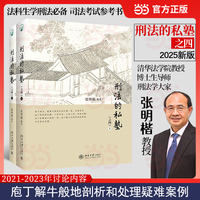 刑法的私塾（之四）上下册 张明楷老师刑法案例小课堂精彩内容再现 庖丁解牛般剖析处理疑难案例