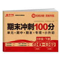 2024春小学期末冲刺100分语文RJ人教版+数学BS北师版测试卷 六年级下册活页卷 6年级同步练习册专项训练单元期中期末模拟考试真题试卷 金牛耳