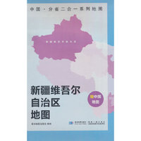 新疆维吾尔自治区地图 中国·分省二合一系列A面中国B面分省双面折叠防水约97x68cm