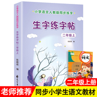 生字练字帖二年级上册 小学语文同步练字生字练字帖 分解汉字书写步骤 快速掌握汉字书写 语文课本正楷描红练字本 规范字帖儿童写字每日一练