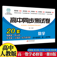 高中同步测试卷-高一数学必修第一册 人教B版高中必刷题同步练习册课本全套教材上册真题卷子教辅资料辅导书第一册期中期末专项训练高考重点题型练习册