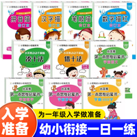 幼小衔接入学准备天天练全10册 3-6岁儿童拼音语言数学识字计算能力提升 幼升小入学准备练习册
