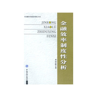 金融效率制度性分析/金融经济前沿问题文库