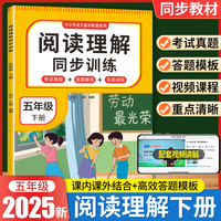 阅读理解同步训练 五年级 下册 阅读理解强化训练课内外同步公式法阅读答题技巧小学生