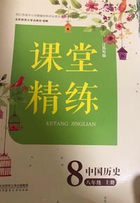 课堂精练 中国历史八年级 上册