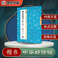 墨点字帖 中华好诗词 瘦金体楷书集字一百二十篇 名家集字古诗毛笔书法字帖简体注释成人学生练习毛笔字软笔书法临摹字帖