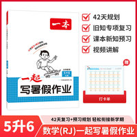 2026年一本一起写暑假作业小学数学5升6人教版暑假衔接训练小学生暑假作业暑假预习复习作业