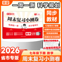 26 载望 周末复习小测卷 七年级下册数学SK