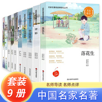 中国名家名著（套装9册）谈美+边城+雷锋日记+城南旧事+呼兰河传+再别康桥+徐志摩散文选+背影+落花生 文学阅读书籍