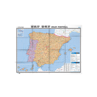 西班牙-葡萄牙-世界热点国家地图-大字版