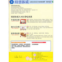 解密中国人九种体质之九种体质适宜常吃蔬食挂图