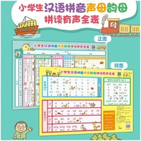 小学生汉语拼音声母韵母拼读有声全表