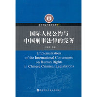 国际人权公约与中国刑事法律的完善（京师国际刑事法文库）