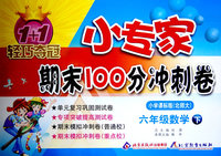 六年级数学（下）小学课标版（北师大）/1+1轻巧夺冠 小专家/期末100分冲刺卷