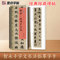 墨点字帖 毛笔近距离临摹字卡智永·真书千字文 初学者学生成人入门临摹毛笔书法字帖