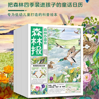 森林报（套装全12册）春夏秋冬四季分月刊3-8岁动植物科普绘本手绘插画风格
