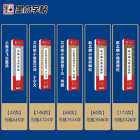 墨点字帖 毛笔近距离临摹字卡小楷灵飞经墨迹初学者学生成人入门小楷临摹毛笔书法字帖