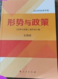 形势与政策 2025年秋季学期