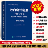 政府会计制度详解与实务:条文解读+实务应用+案例讲解(2025年版)