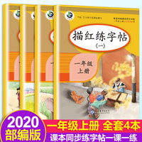 全套4本 一年级上册描红字帖同步训练小学生描红写字语文书同步训练生字注音字贴