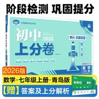 2026版理想树初中上分卷 七年级上册 数学 阶段检测巩固提分 青岛版