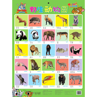 猫和老鼠快乐早教认知挂图：野生动物园