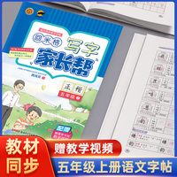 写字家长帮五年级上册 语文同步练字帖