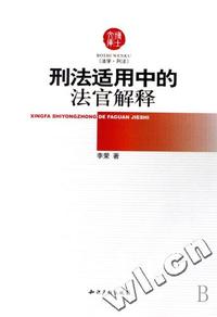 刑法适用中的法官解释/博士文库