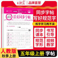 2025秋王朝霞活页字帖五年级语文人教版上册 专项训练同步字帖人教版每日一练默写本
