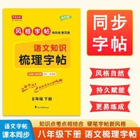 写意年华梳理语文八年级下册同步楷书练字手写规范字体字帖 初中生课本同步知识点 重难点 衔接中考考试规范书法临摹练习本