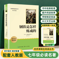 钢铁是怎样炼成的 七年级下册初中语文教材名著导读推荐阅读书目 初一中学生课外阅读名著 名著课程化丛书