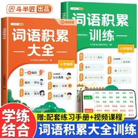 斗半匠2025新版词语积累大全小学语文专项训练人教版通用生字量词近义词重叠词成语积累专项练习