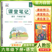2025春学霸课堂笔记六年级下册语文人教部编版 小学课本教材同步讲解教材全解预习复习资料学霸课堂笔记智慧仁
