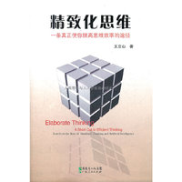 精致化思维-一条真正使你提高思维效率的途径