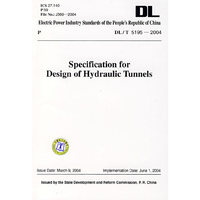 DL/T 51952004《水工隧洞设计规范》英文版