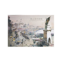 老上海水彩画（明信片）