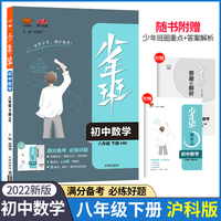2022春少年班八年级下册数学沪科HK版 八年级沪科同步练习册初二必刷题初中知识点教辅资料