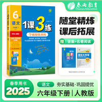 1课3练 五四制六年级下册 初中语文人教版 2025年春季新版教材同步学霸提优训练单元期中期末真题测试卷附名著阅读