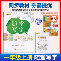 一年级上册随堂写字视频教学版 赠听写默写本 小学语文专项训练书写字帖控笔训练临摹练字帖人教版同步教材一课一练写字本