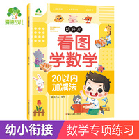 爱德少儿 幼升小看图学数学20以内加减法 幼小衔接教材 幼儿园学前班中班大班加减法数学题宝宝书籍