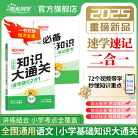 2025版阳光同学小学基础知识大通关语文知识点必背大盘点一二三四五六年级速记手册资料大全小学通用