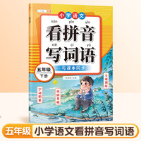 斗半匠看拼音写词语 五年级人教版同步教材生字词专项训练一课一练 小学同音字形近字拼音默写专项练习册