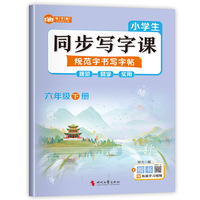 小学生同步写字课规范字书写字帖六年级下册