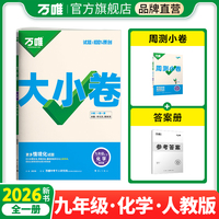 万唯2026新版大小卷九年级化学上册人教科粤版期中期末模拟试卷