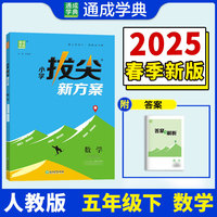 25春小学拔尖新方案 数学五年级5年级下·人教版 通成城学典