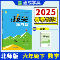 25春小学拔尖新方案 数学六年级6年级下·北师大版 通成城学典